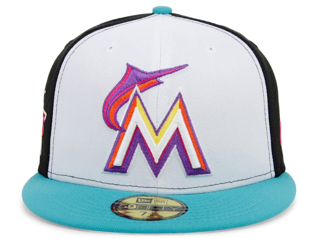 New Era x Lids HD  Miami Marlins Sugar Skull Pinwheel 2022 59FIFTY Fitted Cap