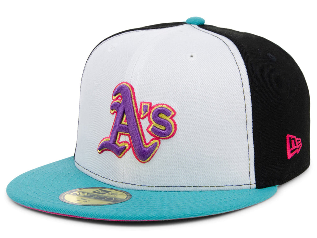 New Era x Lids HD  Oakland Athletics Sugar Skull Pinwheel 2022 59FIFTY Fitted Cap