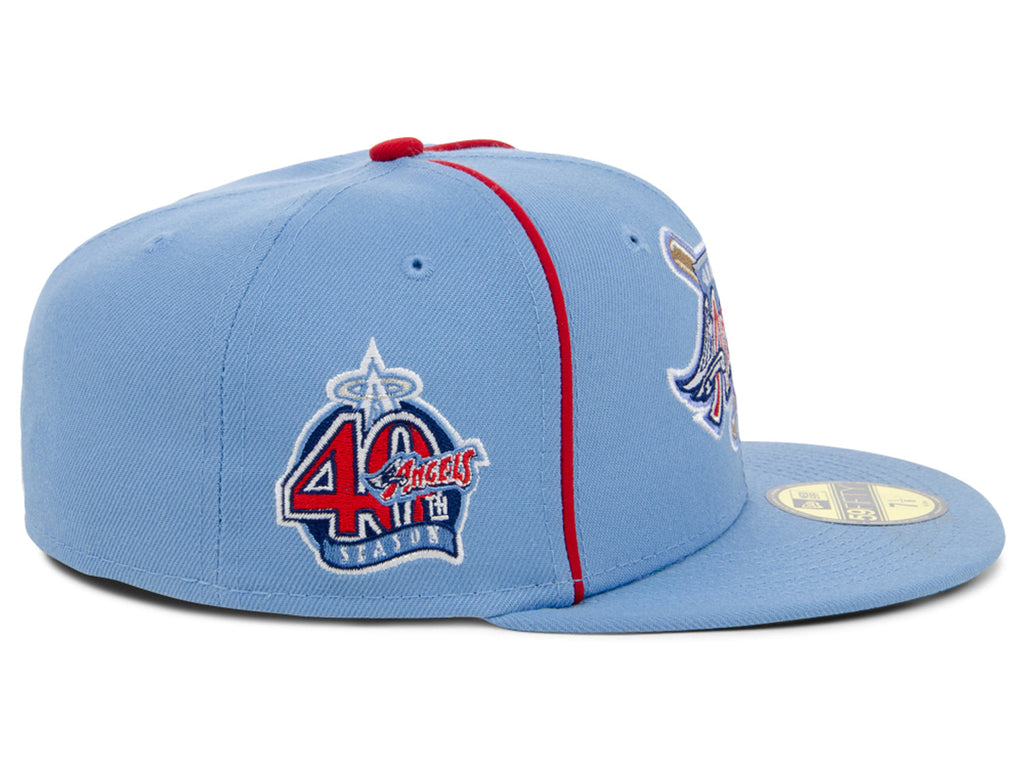 New Era x Lids HD  Anaheim Angels Powder Blue Pipe 2022 59FIFTY Fitted Cap