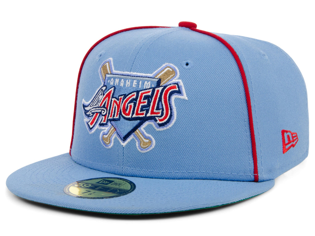 New Era x Lids HD  Anaheim Angels Powder Blue Pipe 2022 59FIFTY Fitted Cap