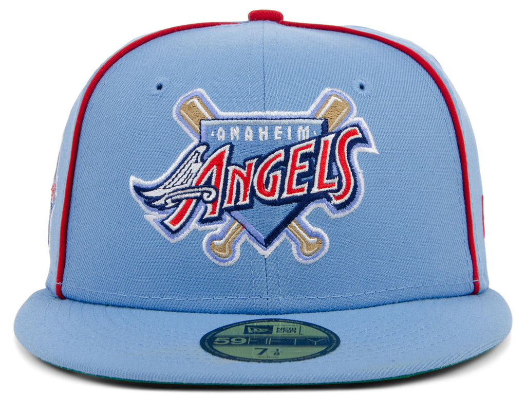 New Era x Lids HD  Anaheim Angels Powder Blue Pipe 2022 59FIFTY Fitted Cap