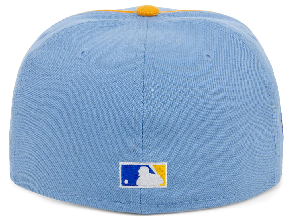 New Era x Lids HD  Milwaukee Brewers Powder Blue Pipe 2022 59FIFTY Fitted Cap