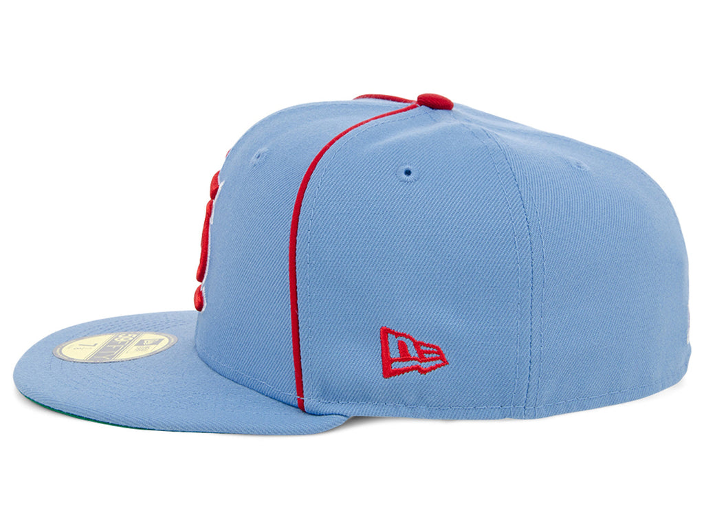 New Era x Lids HD  St. Louis Cardinals Powder Blue Pipe 2022 59FIFTY Fitted Cap