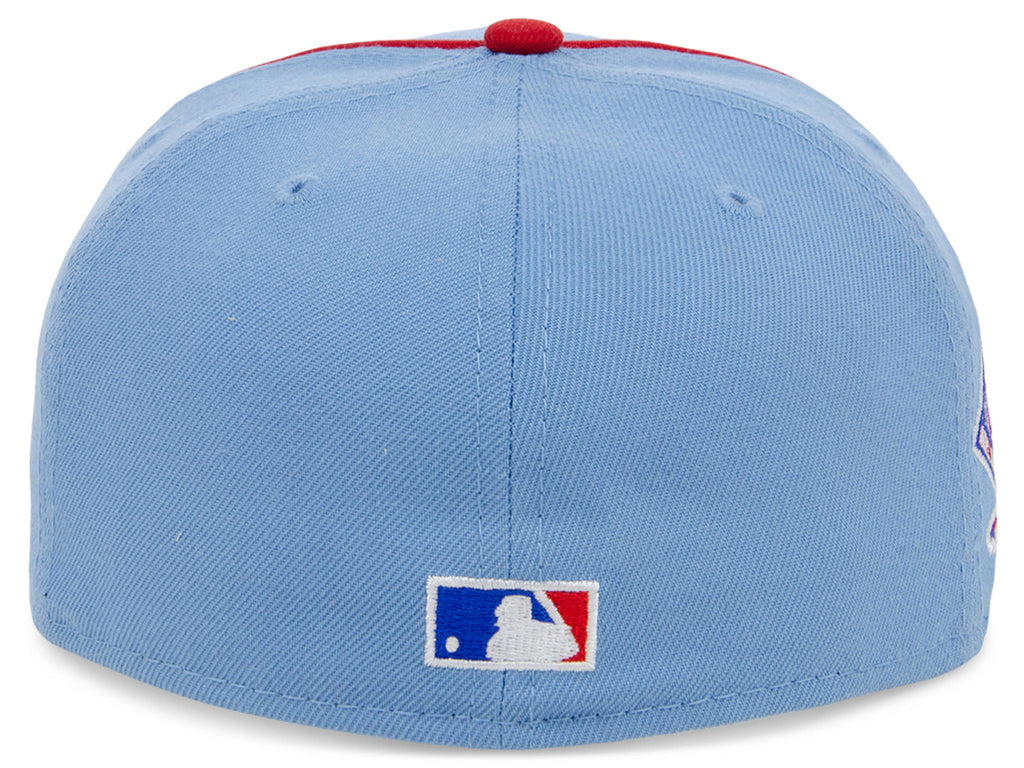 New Era x Lids HD  Texas Rangers Powder Blue Pipe 2022 59FIFTY Fitted Cap