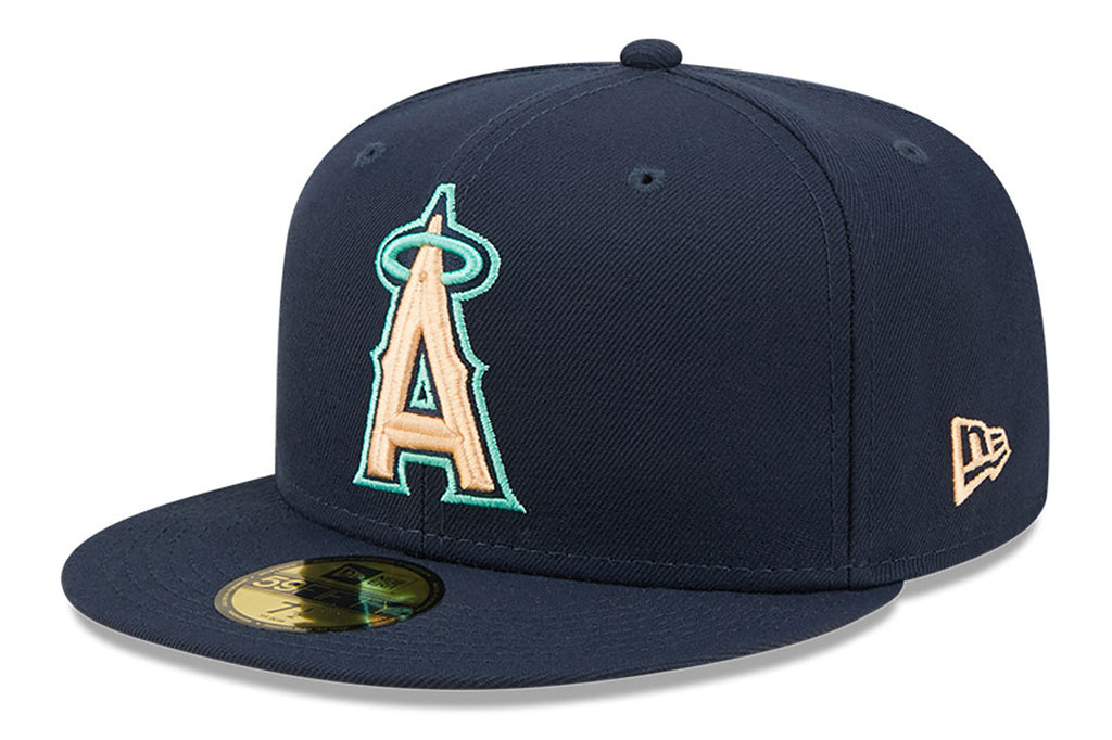 New Era x Lids HD  Anaheim Angels Oceanside Peach 2022 59FIFTY Fitted Cap