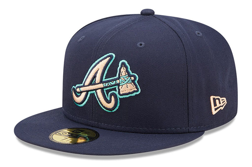 New Era x Lids HD  Atlanta Braves Oceanside Peach 2022 59FIFTY Fitted Cap