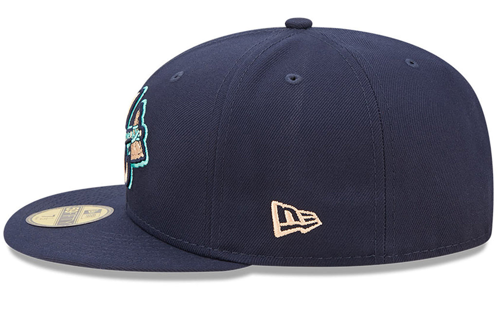 New Era x Lids HD  Atlanta Braves Oceanside Peach 2022 59FIFTY Fitted Cap