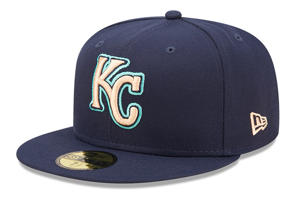 New Era x Lids HD  Kansas City Royals Oceanside Peach 2022 59FIFTY Fitted Cap