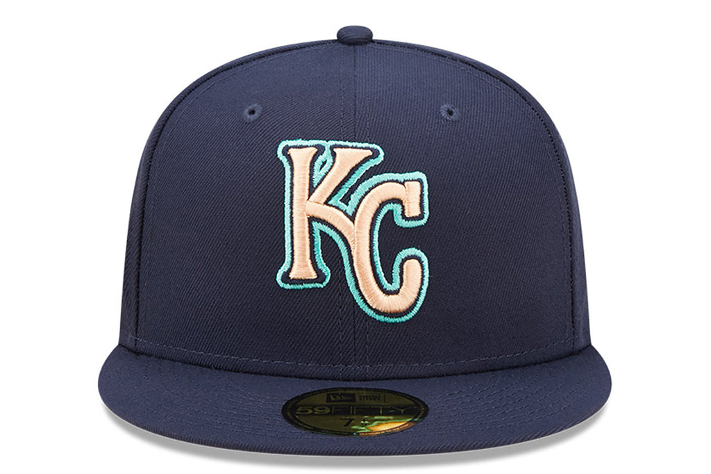 New Era x Lids HD  Kansas City Royals Oceanside Peach 2022 59FIFTY Fitted Cap