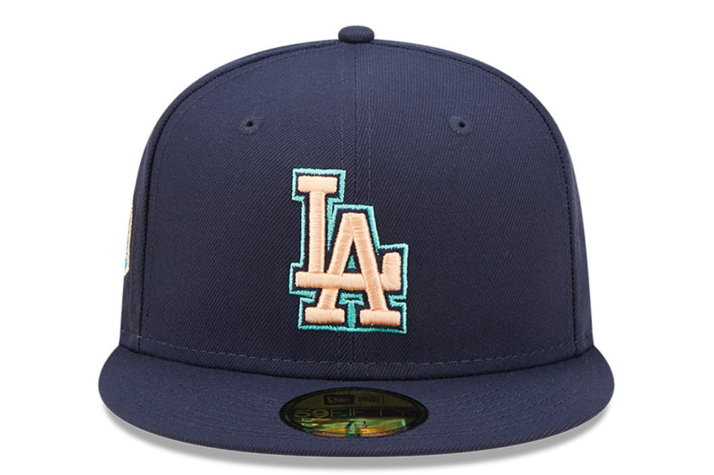 New Era x Lids HD  Los Angeles Dodgers Oceanside Peach 2022 59FIFTY Fitted Cap