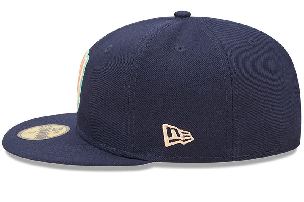 New Era x Lids HD  Milwaukee Brewers Oceanside Peach 2022 59FIFTY Fitted Cap