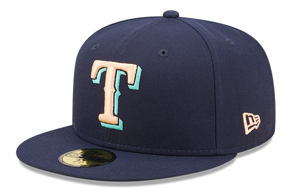 New Era x Lids HD  Texas Rangers Oceanside Peach 2022 59FIFTY Fitted Cap