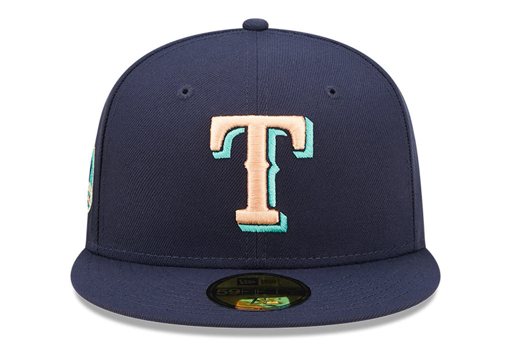 New Era x Lids HD  Texas Rangers Oceanside Peach 2022 59FIFTY Fitted Cap