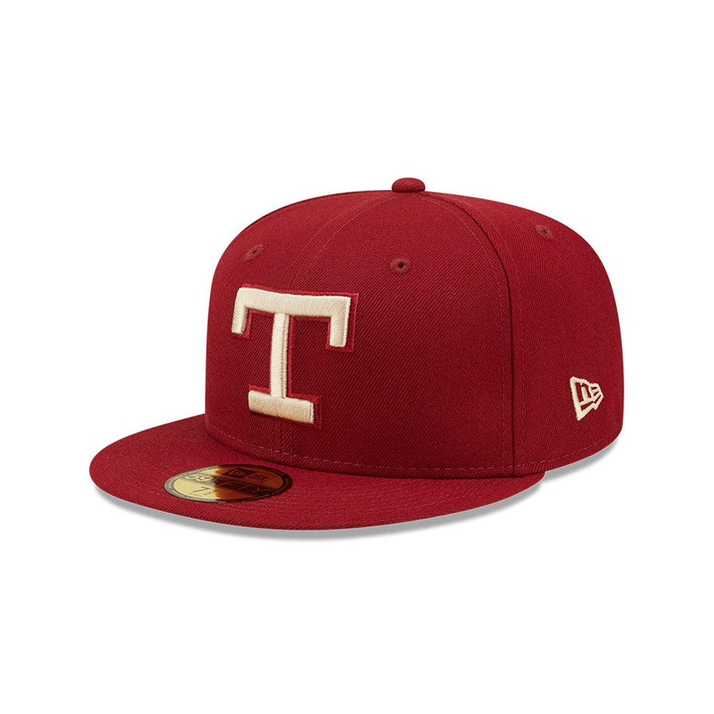 New Era x Lids HD  Texas Rangers Cardinal Sunshine 2022 59FIFTY Fitted Cap