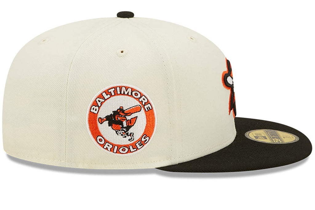 New Era x Lids HD  Baltimore Orioles Off-White  2022 B-MORE 59FIFTY Fitted Cap