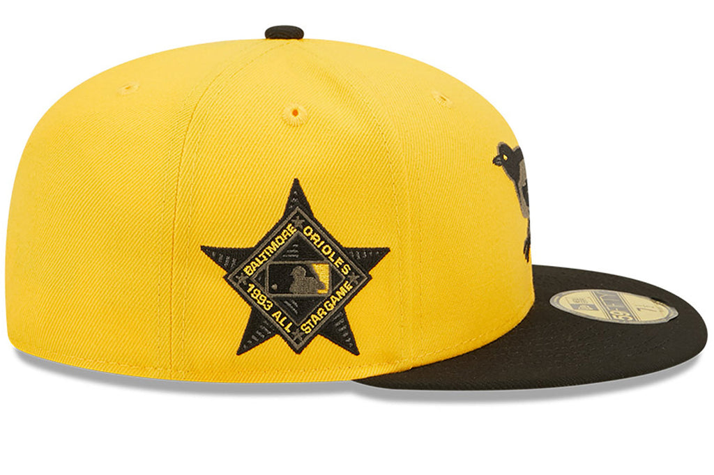 New Era x Lids HD  Baltimore Orioles Yellow/Black  2022 B-MORE 59FIFTY Fitted Cap