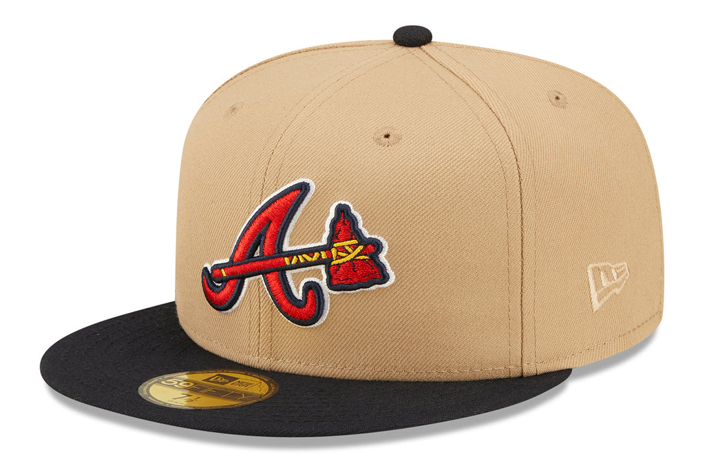 New Era x Lids HD  Atlanta Braves Classic Camel 2022 59FIFTY Fitted Cap