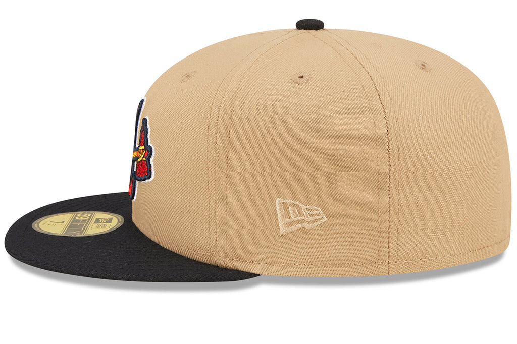 New Era x Lids HD  Atlanta Braves Classic Camel 2022 59FIFTY Fitted Cap