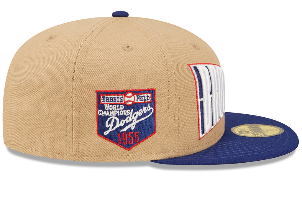 New Era x Lids HD  Brooklyn Dodgers Classic Camel 2022 59FIFTY Fitted Cap