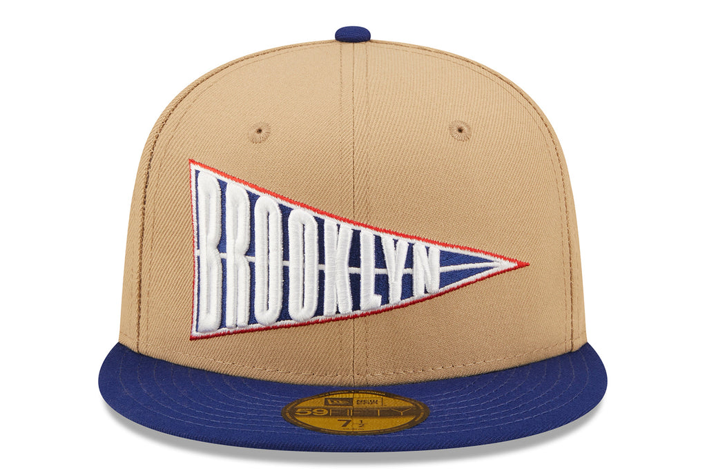 New Era x Lids HD  Brooklyn Dodgers Classic Camel 2022 59FIFTY Fitted Cap