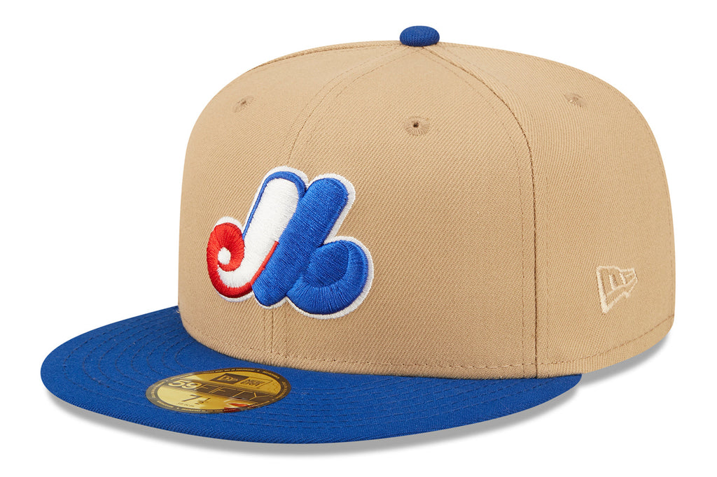 New Era x Lids HD  Montreal Expos Classic Camel 2022 59FIFTY Fitted Cap
