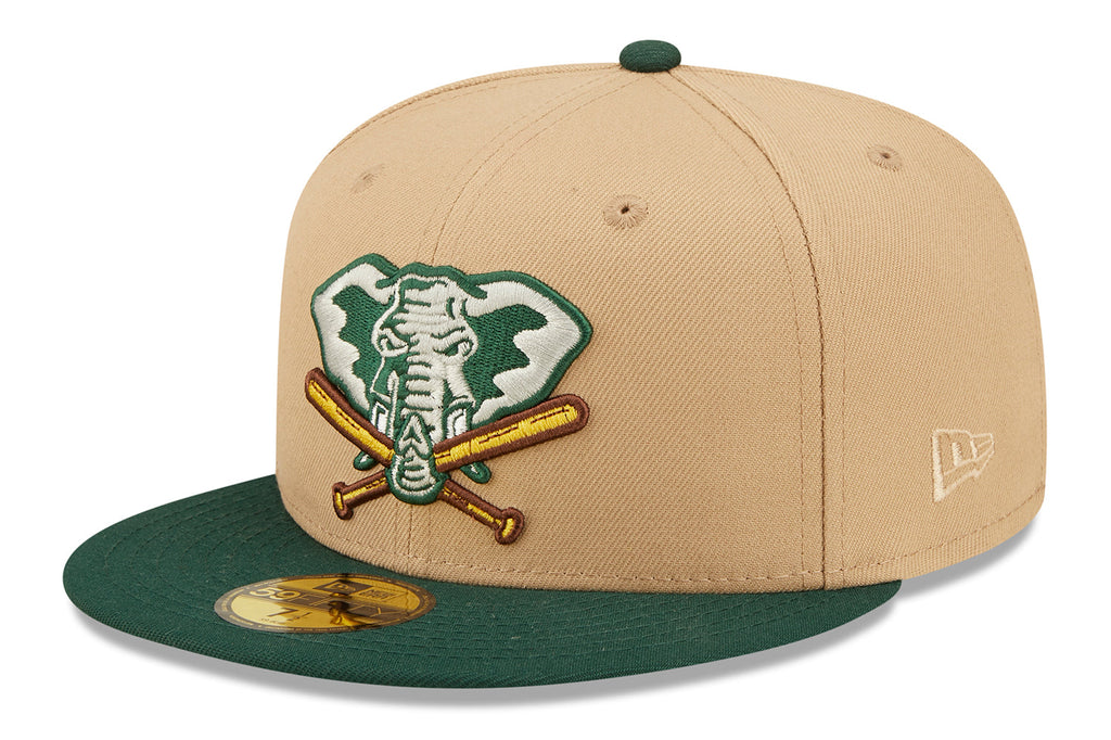 New Era x Lids HD  Oakland Athletics Classic Camel 2022 59FIFTY Fitted Cap