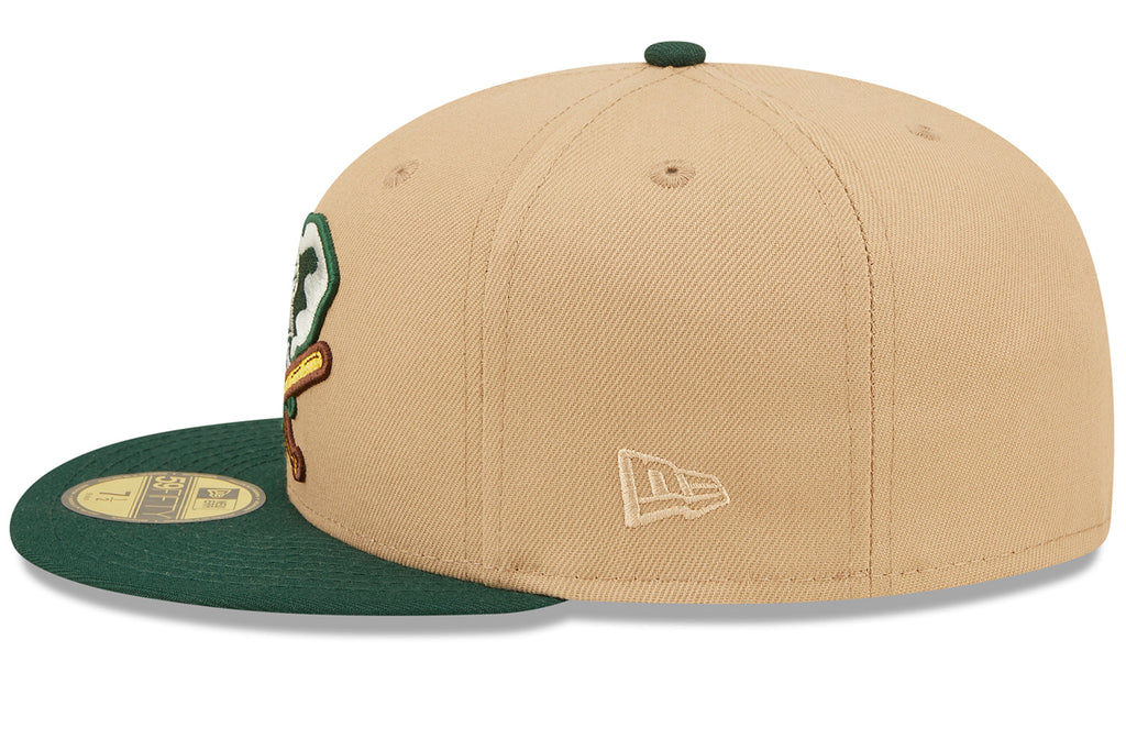 New Era x Lids HD  Oakland Athletics Classic Camel 2022 59FIFTY Fitted Cap