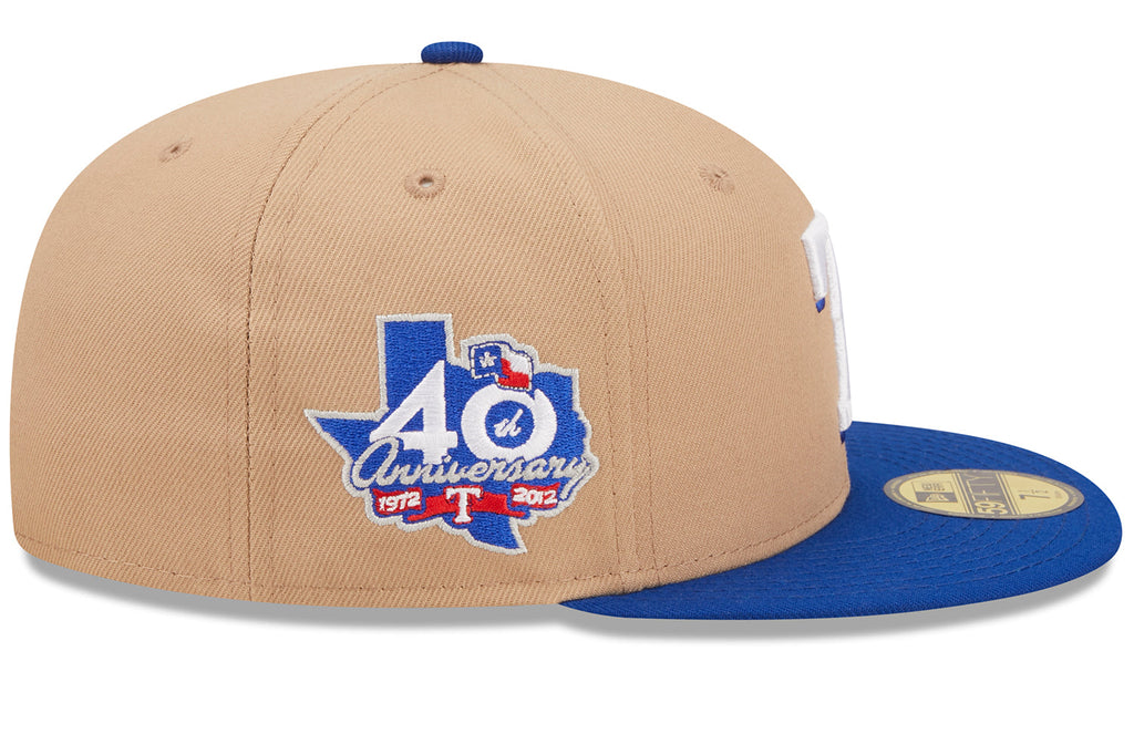 New Era x Lids HD  Texas Rangers Classic Camel 2022 59FIFTY Fitted Cap