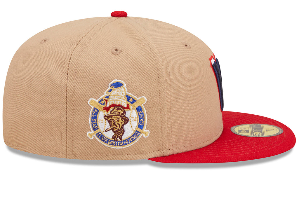 New Era x Lids HD  Washington Senators Classic Camel 2022 59FIFTY Fitted Cap