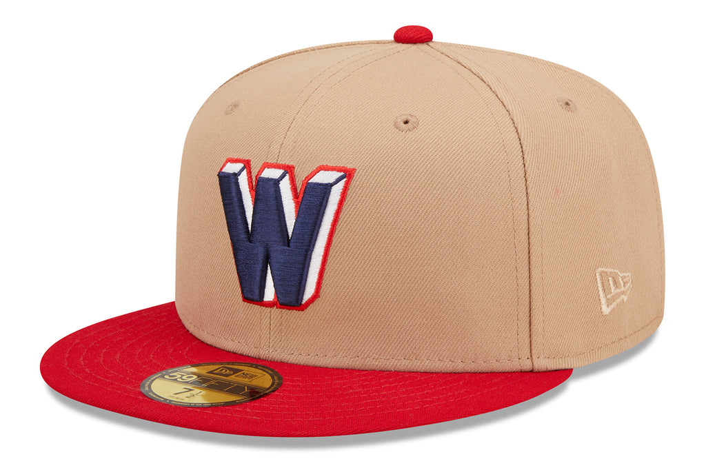 New Era x Lids HD  Washington Senators Classic Camel 2022 59FIFTY Fitted Cap