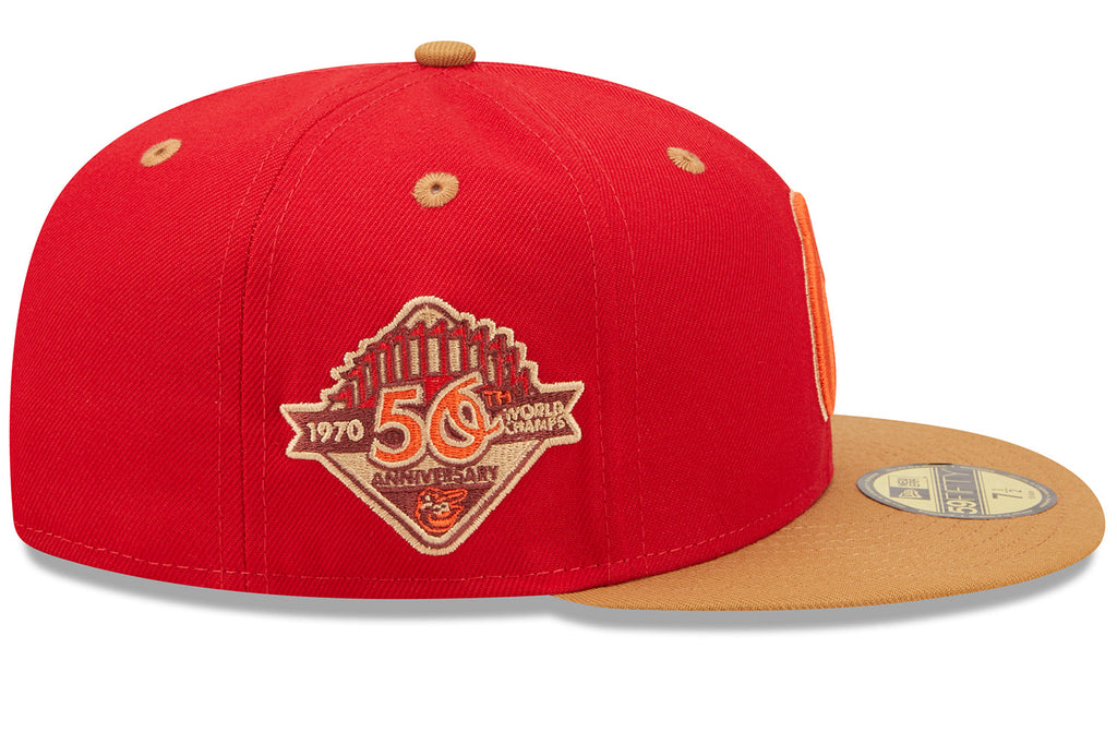 New Era x Lids HD  Baltimore Orioles Red Rock 2022 59FIFTY Fitted Cap