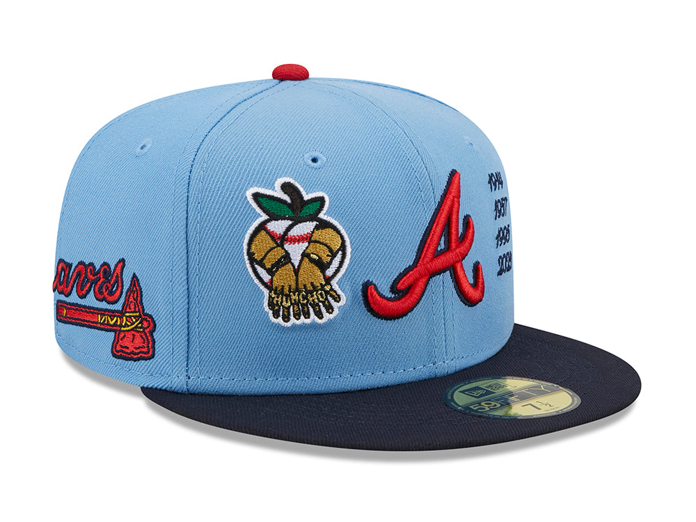 Atlanta Braves New Era Four-Time World Series Champions x Quavo 59FIFTY  Fitted Hat - Cream