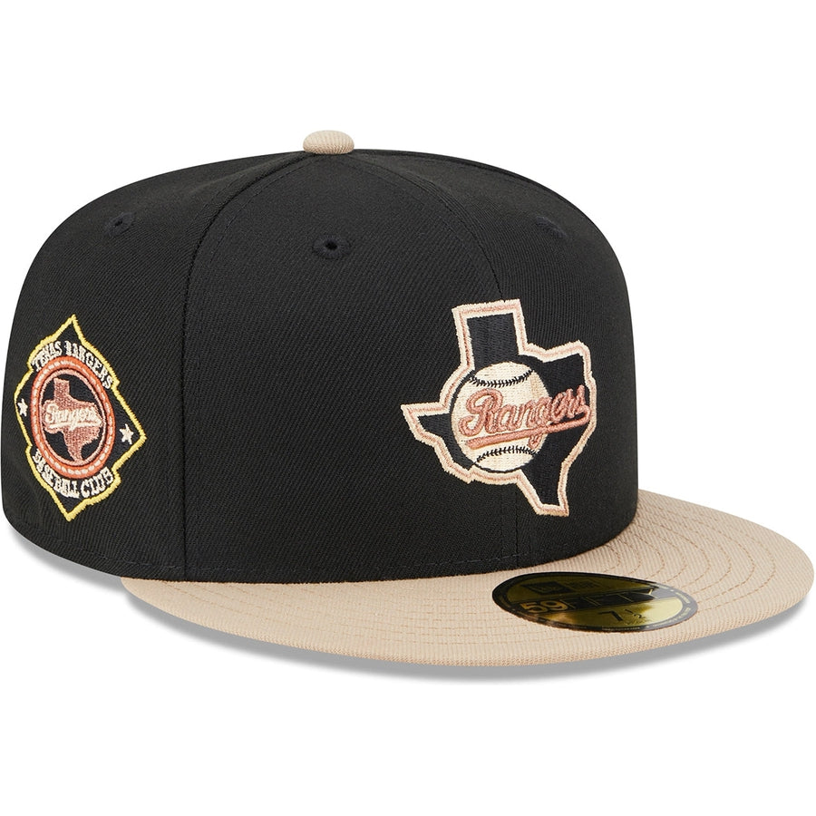 Myfitteds Toblerone Salted Almond Texas Rangers 2020 Patch Teal Fitted Hat  7 3/8