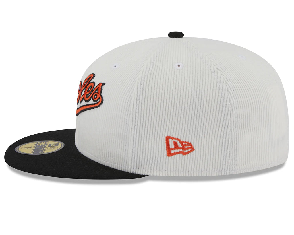 New Era x Lids HD Baltimore Orioles Cord Script 2023 59FIFTY Fitted Cap