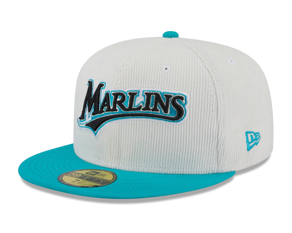 New Era x Lids HD Florida Marlins Cord Script 2023 59FIFTY Fitted Cap