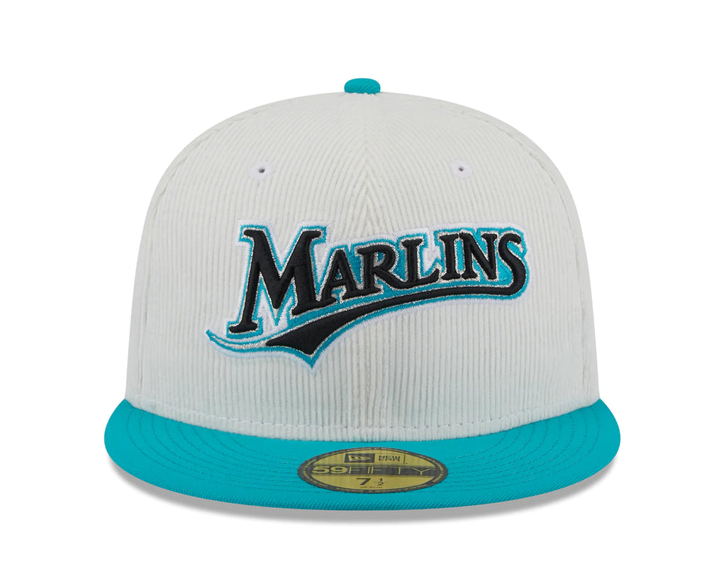 New Era x Lids HD Florida Marlins Cord Script 2023 59FIFTY Fitted Cap