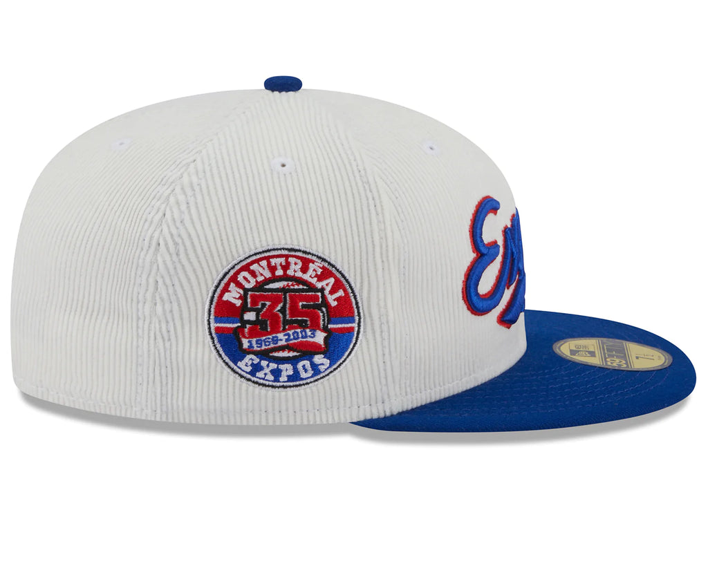 New Era x Lids HD Montreal Expos Cord Script 2023 59FIFTY Fitted Cap