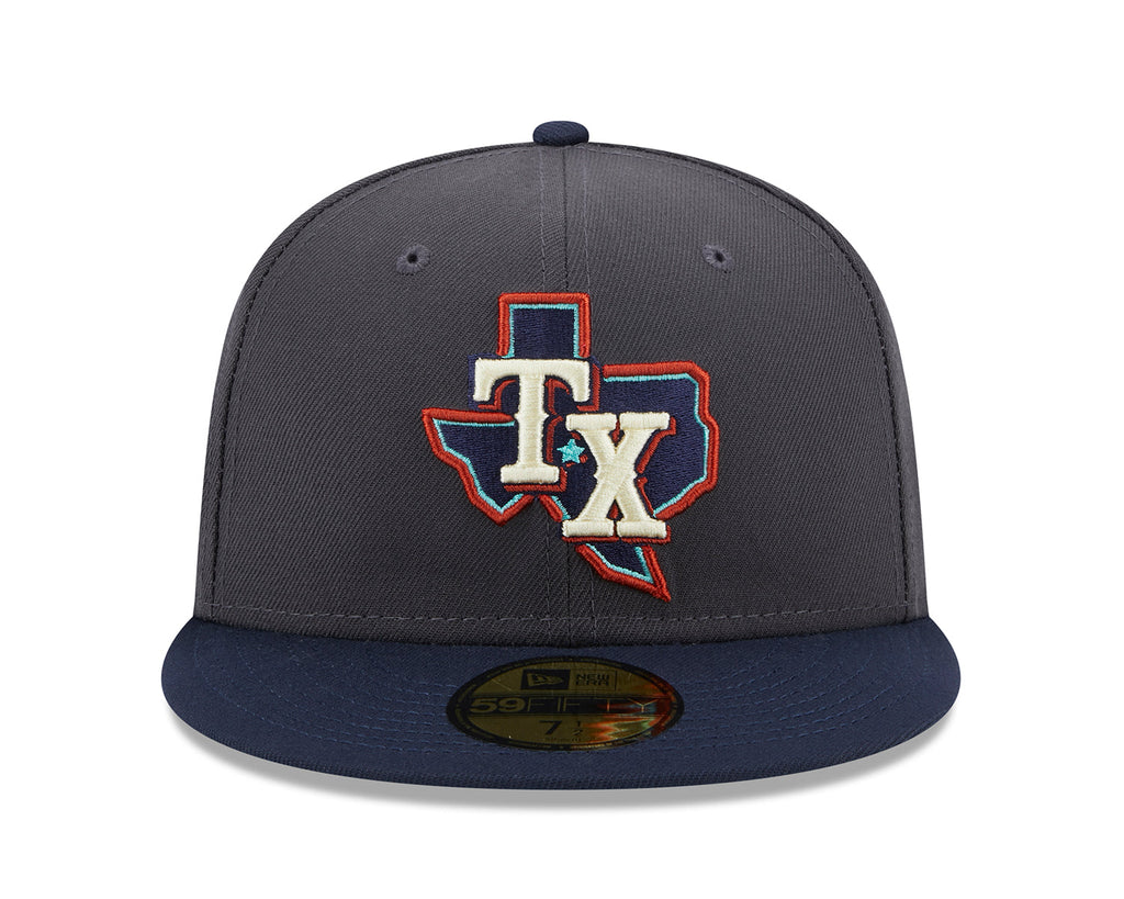 New Era x Lids HD Texas Rangers 2023 Sea Fog 59FIFTY Fitted Cap