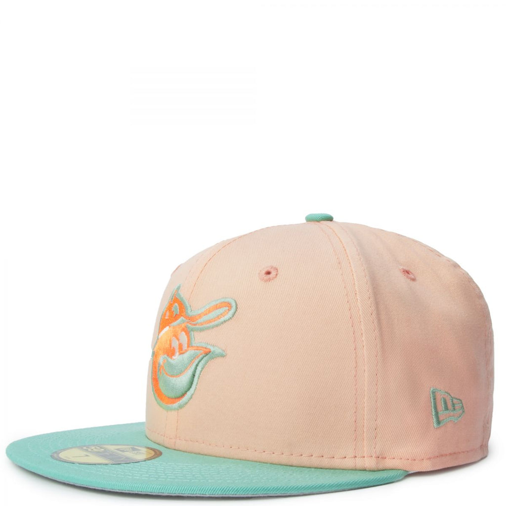 New Era Baltimore Orioles Peach/Mint 50th Anniversary 2023 59FIFTY Fitted Hat