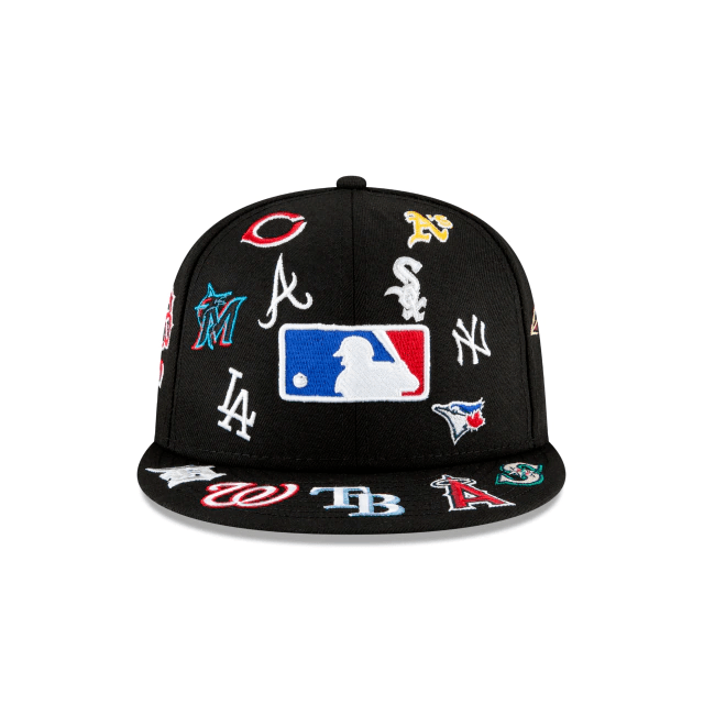 Gorra New Era MLB All-Over Patches Negro 59FIFTY Fitted