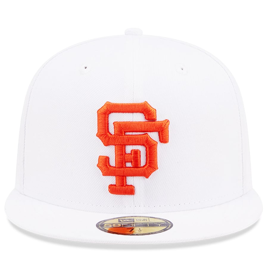 New Era White San Francisco Giants 1961 MLB All-Star Game Patch Undervisor 59FIFTY Fitted Hat