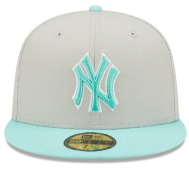 New Era New York Yankees Grey/Mint 59FIFTY Fitted Hat