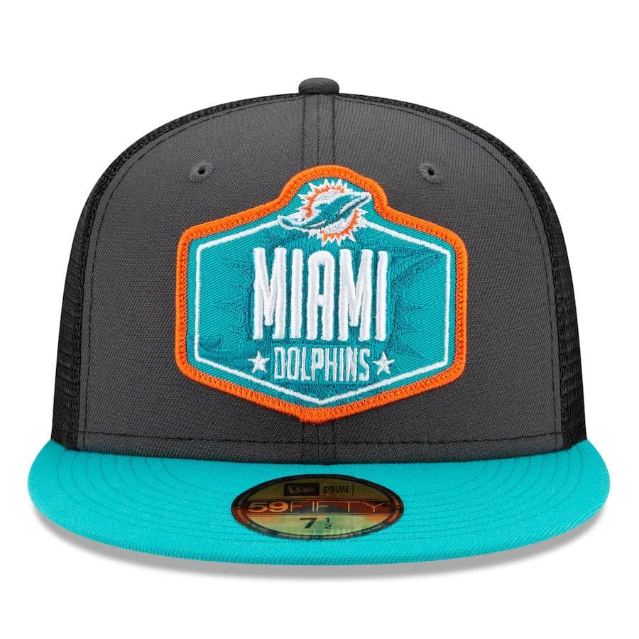 New Era Miami Dolphins 2021 NFL Draft 59Fifty Fitted Hat