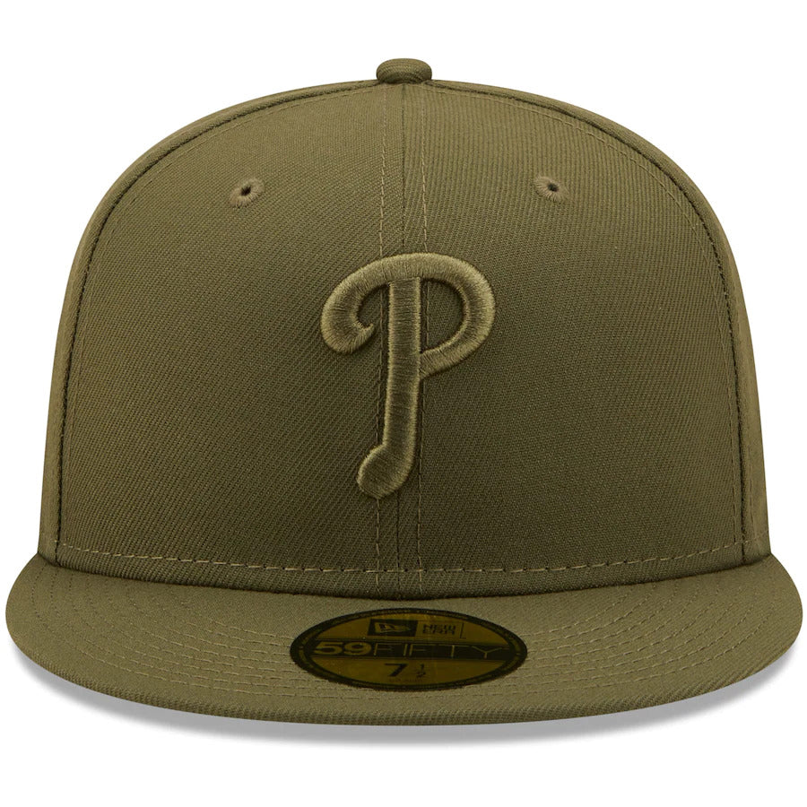 New Era Philadelphia Phillies Olive Color Pack 59FIFTY Fitted Hat
