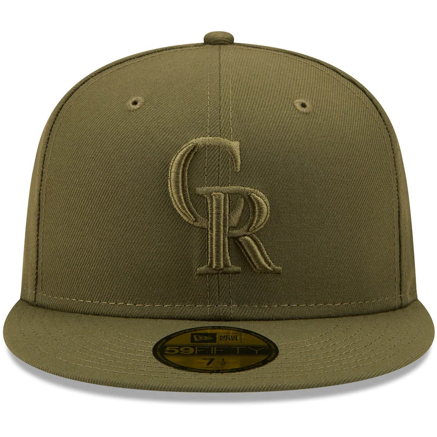 New Era Colorado Rockies Olive Color Pack 59FIFTY Fitted Hat