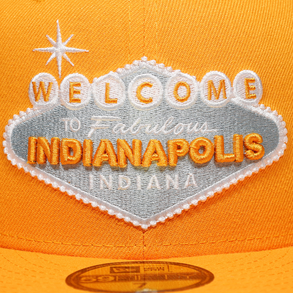 New Era Welcome to Indianapolis  Indy Hangtime City Tango Orange/Gray 59FIFTY Fitted Hat