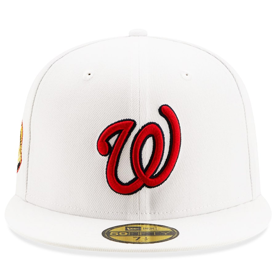 New Era White Washington Senators 1969 MLB All-Star Game Patch Undervisor 59FIFTY Fitted Hat