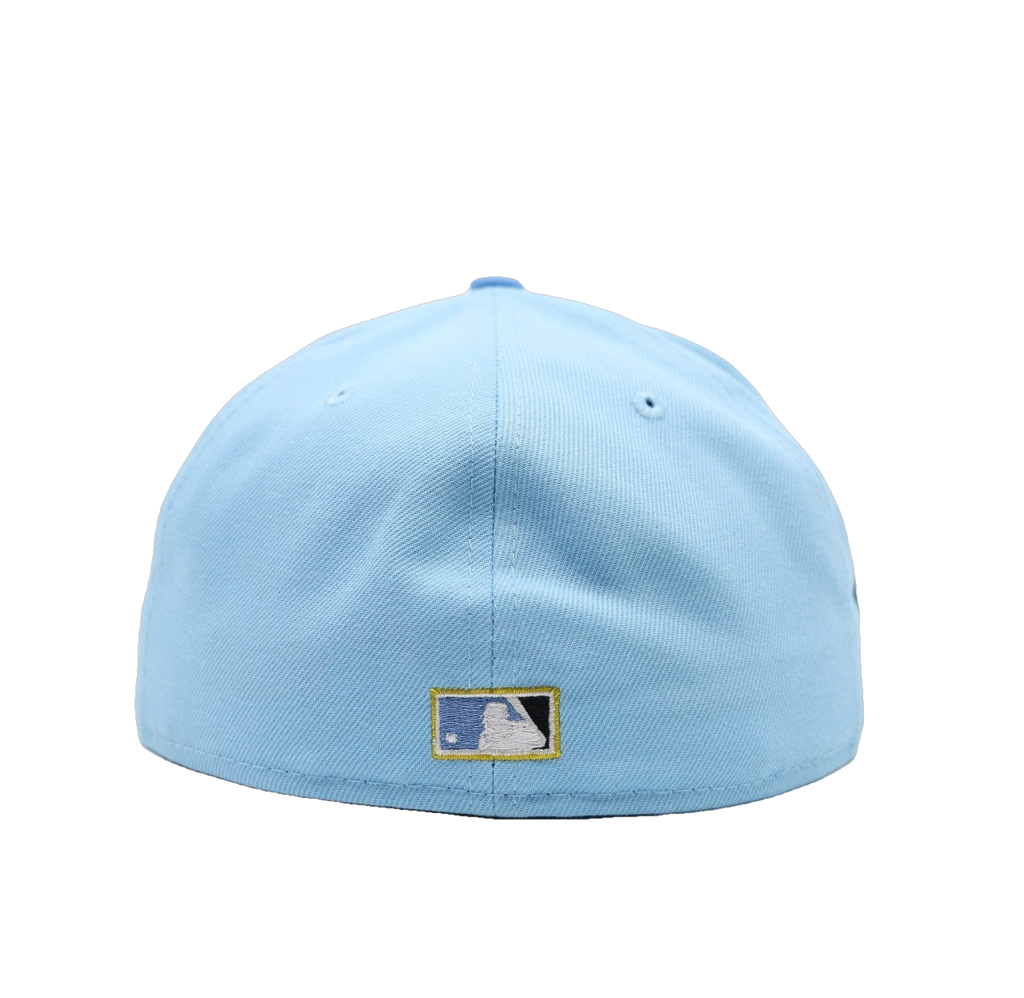 New Era Anaheim Angels "Argentina" Light Blue/Gold 60th Anniversary 59FIFTY Fitted Hat