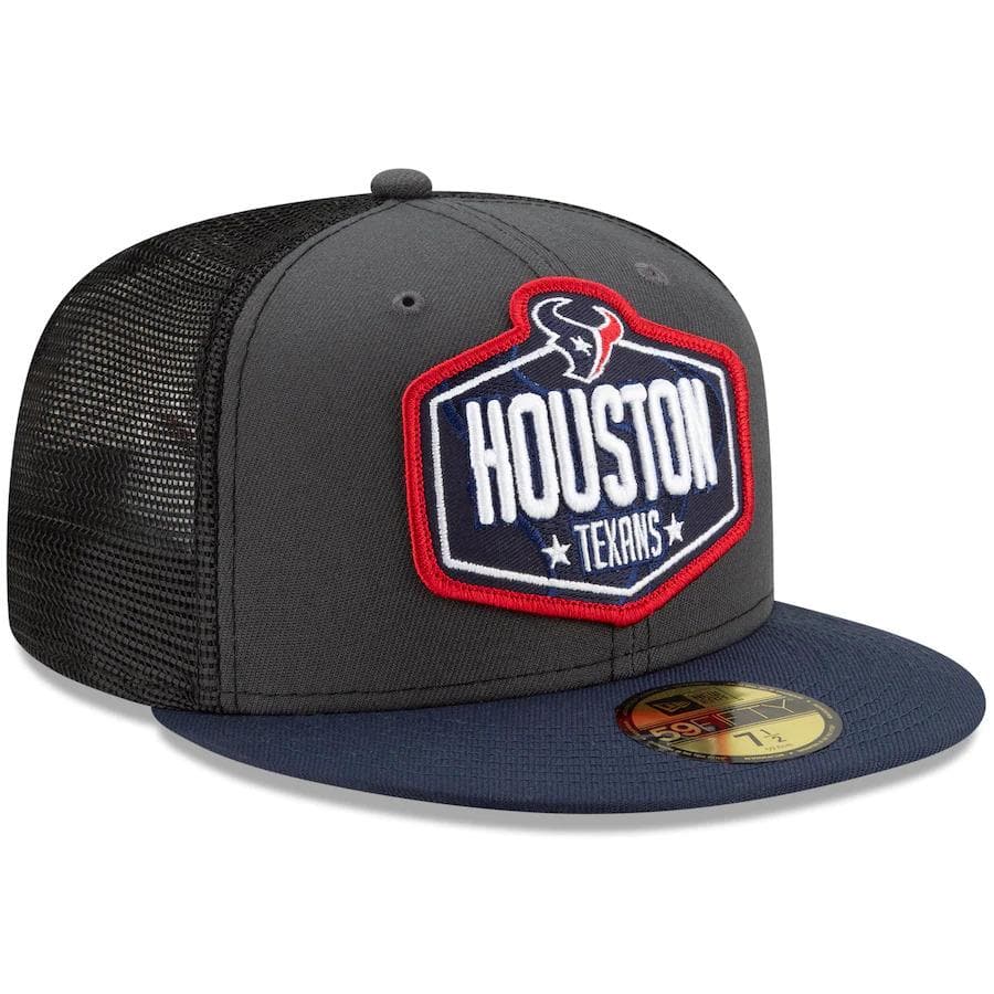 New Era Houston Texans 2021 NFL Draft 59Fifty Fitted Hat