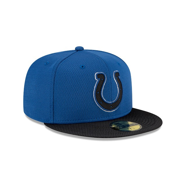 New Era  Indianapolis Colts NFL Sideline Road 2021 Blue 59FIFTY Fitted Hat